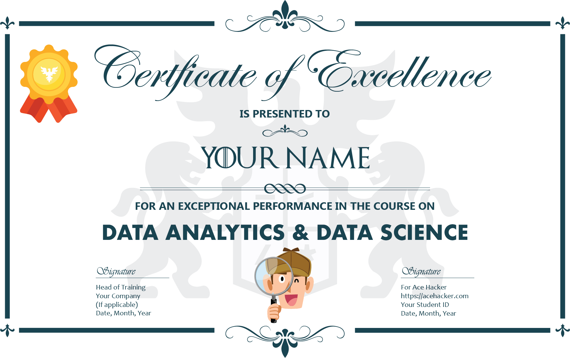 Certificate of Excellence in Data Analytics and Data Science